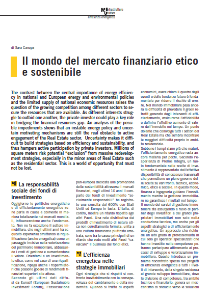Il mondo del mercato finanziario etico e sostenibile