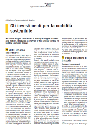 Gli investimenti per la mobilità sostenibile