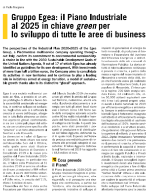 Gruppo Egea: il Piano Industriale al 2025 in chiave green per lo sviluppo di tutte le aree di business