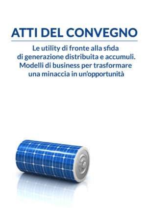 Atti del seminario su generazione distribuita e accumuli