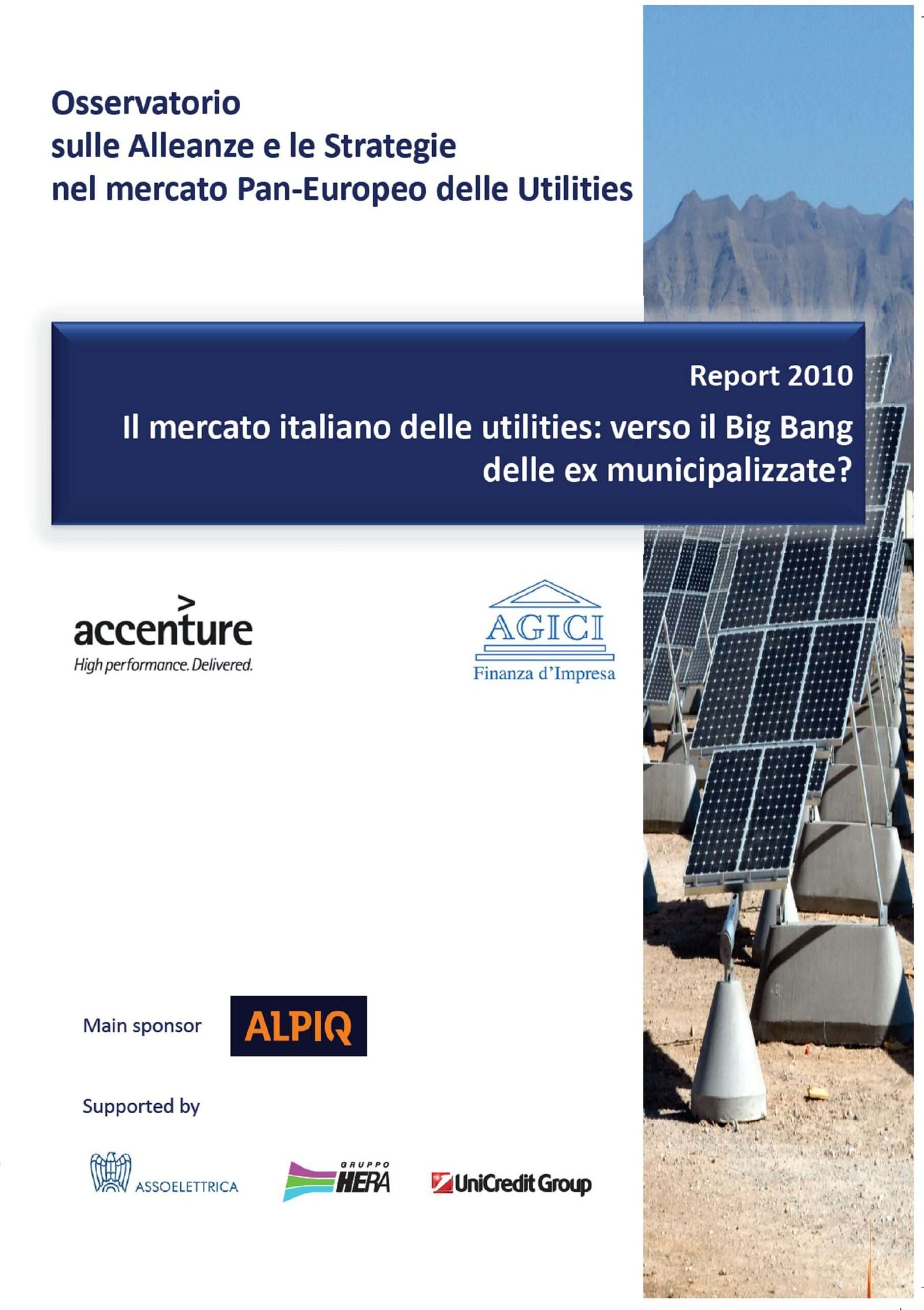 Il mercato italiano delle utilities: verso il Big Bang delle ex municipalizzate?