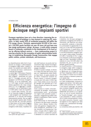 Efficienza energetica: l’impegno di Acinque negli impianti sportivi